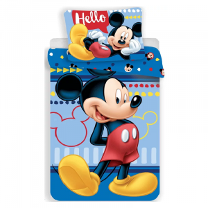 Mickey Mouse Duvet Cover & Pillow Case Set Disney Mickey Mouse 100% Cotton Set Size 140 x 200 cm