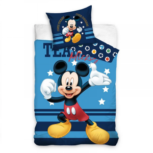 Mickey Mouse Duvet Cover & Pillow Case Set Disney Mickey Mouse Duvet Set 100% Cotton Size 140 x 200 cm