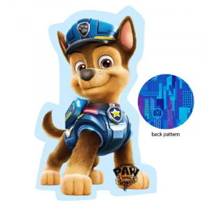Paw Patrol Cushion Chase Paw Patrol The Movie Shaped Pillow/Cushion Blue