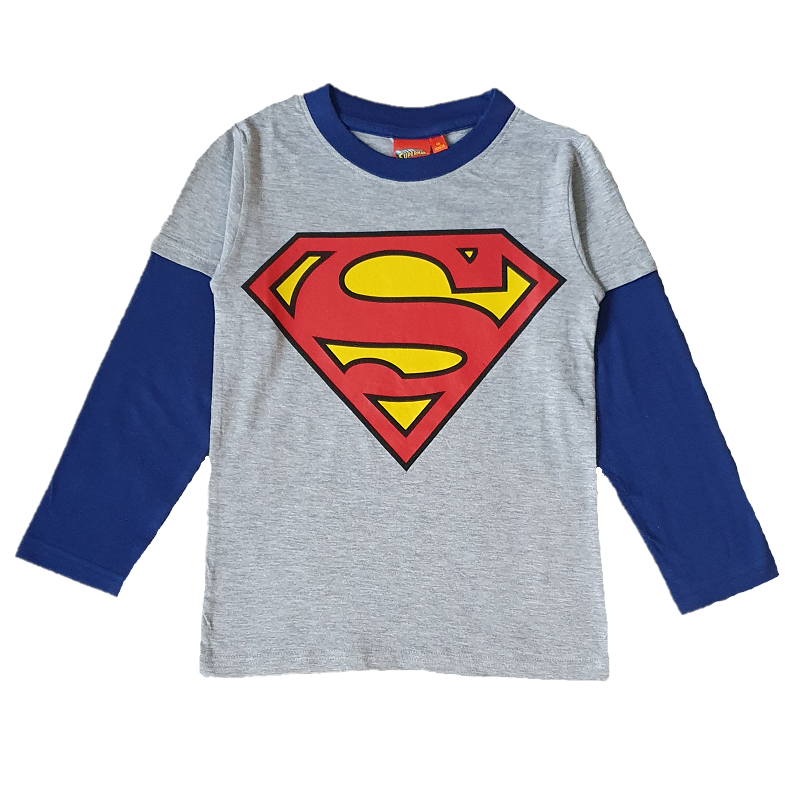 Prøve Sanctuary Have en picnic Superman T-shirt Boys Superman Long Sleeve T-Shirt/Top Age 4-12 Years -  Online Character Shop