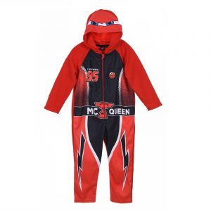 Cars Onesie Boys Disney Cars All In One Nightwear Fleece Age 3-8 Years Red