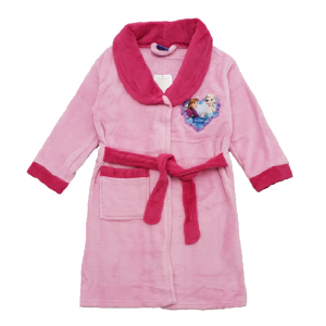 Frozen Dressing Gown Girls Disney Frozen Bathrobe Pink Age 3-8 Years