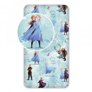 Frozen Fitted Sheet Girls Disney Frozen Fitted Sheet Size 90 x 200 cm Blue