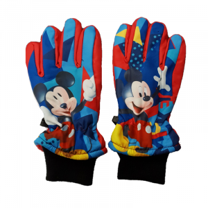 Mickey Mouse Ski Gloves Boys Disney Minnie Mouse Winter Gloves Age 3-8 Years