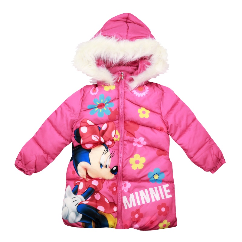 Minnie Mouse Jacket Girls Disney Minnie Mouse Winter Coat Age 3-8 Years -  Online Character Shop