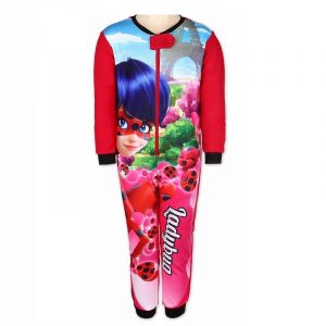 Miraculous Ladybug Onesie Girls Miraculous Ladybug All In One Fleece Pyjamas Age 4-10 Years