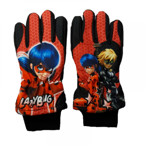 Miraculous Ladybug Ski Gloves Girls Miraculous Ladybug Winter Ski Gloves Age 7-12 Years