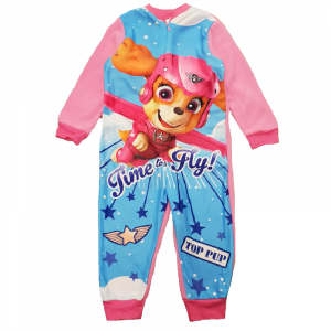 Paw Patrol Onesie Girls Paw Patrol All In One Pyjamas Fleece Nightwear Age 18M-6 Years