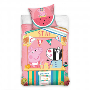 Peppa Pig Duvet Cover & Pillow Case Set Peppa Pig 100% Cotton Duvet Cover Set 140 x 200 cm Cool