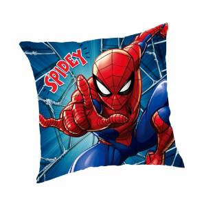 Spiderman Cushion Boys Marvels Spiderman Cushion/Pillow Blue 40 x 40 cm