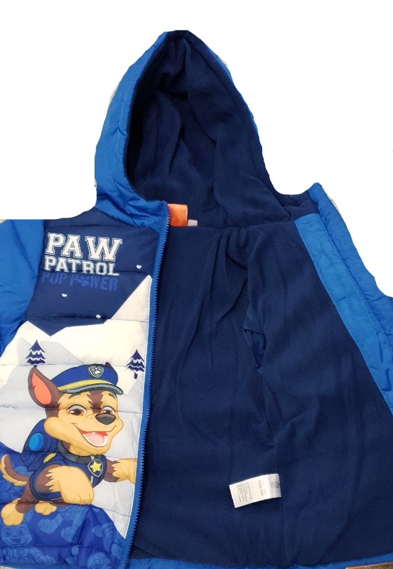Licensed Boys Paw Patrol Winter Fleece Lined Coat Age 6 Years 