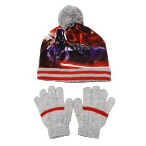 Star Wars Hat & Gloves Boys Star Wars Winter Hat Set Age 3-8 Years