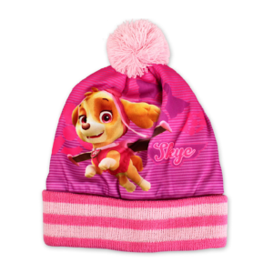 Paw Patrol Hat Girls Winter Paw Patrol Hat With Pompom Age 3-6 Years