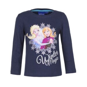 Frozen T-shirt Girls Disney Frozen Long Sleeve Top Winter Magic Age 4-8 Years