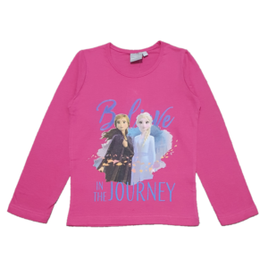 Frozen T-shirt Girls Disney Frozen Long Sleeve Top Cotton Age 4-10 Years