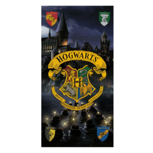 Harry Potter Towel Harry Potter Beach/Bath Towel 100% Cotton Black