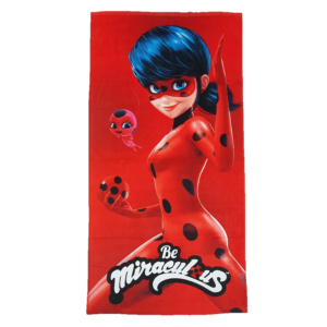 Miraculous Ladybug Towel Red Miraculous Ladybug Beach/Bath 100% Cotton Towel