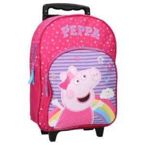 Peppa Pig Backpack Trolley Girls Peppa Pig Travel Bag Size 38 x 28 x 12 cm