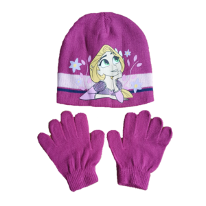 Princess Hat & Gloves Disney Princess Rapunzel Winter Hat Set Age 3-8 Years