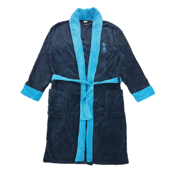 Tottenham Dressing Gown Men's Official Licence Tottenham Spur Dressing Robe Fleece Size SXL