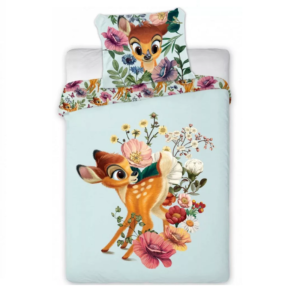 Bambi Duvet Cover & Pillow Case Set Size 100 x 135 cm For Cot Disney Bambi Bedding 100% Cotton