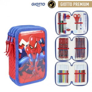 Spiderman Pencil Case Boys Spiderman Filled Pencil Case 3 Layers Stationary Set