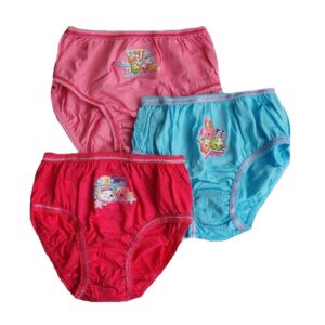 Shopkins Briefs Girls Shopkins In A Pack Briefs Underwear Age 3-8 Years -  Online Character Shop