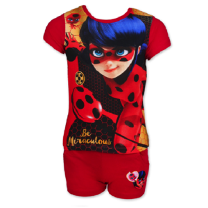 Miraculous Ladybug Shorts & T-shirt Girls Miraculous Ladybug T-shirt Set Age 4-10 Years