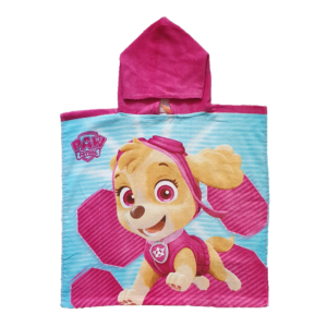 Paw Patrol Poncho Kids Paw Patrol Skye Towel 100% Cotton Poncho Size 55 x 110 cm