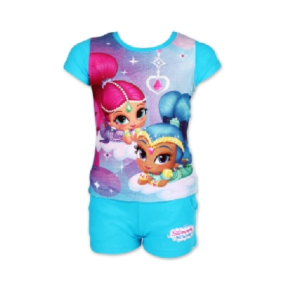 Shimmer & Shine Shorts & T-shirt Girls Shimmer & Shine Cotton T-shirt Set Age 2-6 Years