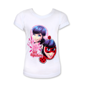 Miraculous Ladybug T-shirt Girls Cotton Miraculous Ladybug Top Age 4-10 Years