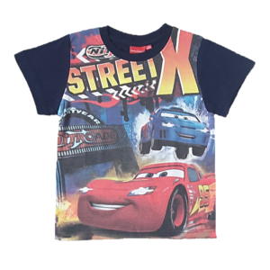 Cars T-shirt Boys Disney Cars Short Sleeve T-shirt Street X Cotton Age 2-8 Years