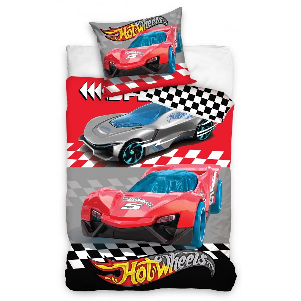 Hot Wheels Duvet Cover & Pillow Case Set Kids Hot Wheels 100 Cotton