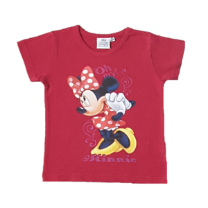 Minnie Mouse T-shirt Girls Disney Minnie Mouse Cotton T-shirt Age 3-6 Years