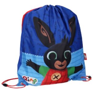 Bing Pull String Bag Children's Blue Bing School Bag
