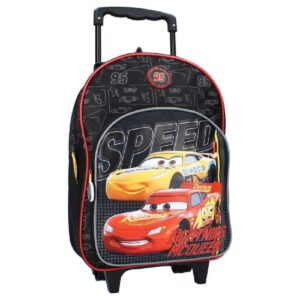Disney Cars Trolley Backpack Children Cars Travel Trolley Bag Black