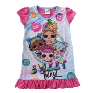 LOL Nightdress Girls LOL Pyjamas Nightdress Age 2-10 Years Pink