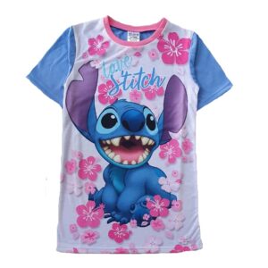 Lilo And Stitch Nightdress Girls Lilo & Stitch Pyjamas Nightdress Age 5-12 Years Purple
