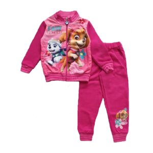 Paw Patrol Jogging Suit Girls Paw Patrol Tracksuit Set Age 2-6 Years Pink & Purple