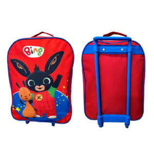 Bing Trolley Kids Bing Basic Travel Trolley Bag With Wheels Red Size 39 x 28 x 11 cm