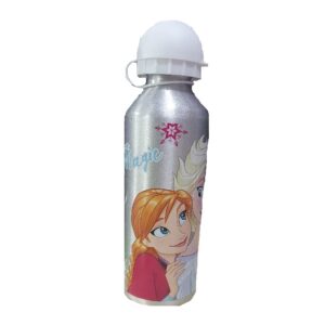 Frozen Water Bottle Kids Silver Disney Frozen Aluminium Water Bottle 500ml