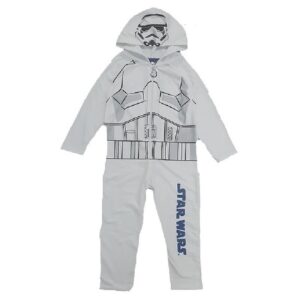 Star Wars Onesie Kids Star Wars Onesie With Hood Nightwear White Age 4-10 Years
