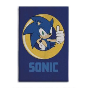 Sonic Blanket Kids Sonic The Hedgehog Fleece Blanket Size 100 x 140 cm Blue
