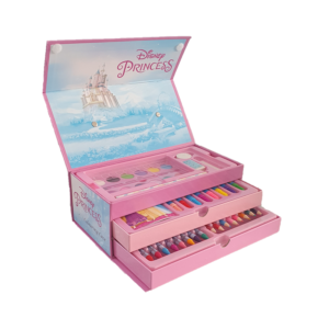 Princess Colouring Case Set 52 Pieces Disney Princess Colouring Set Box With Handle Pink