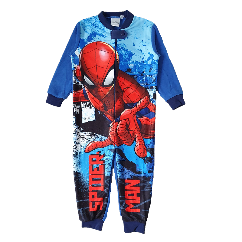 Spiderman Onesie Boys Spiderman Fleece All In One Pyjamas Onesie Age 3 ...