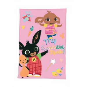 Bing Blanket Gilrs Bing Fleece Blanket Size 100 x 140 cm Pink