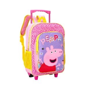 Peppa Pig Trolley Backpack Girls Peppa Pig Travel Trolley Bag Pink Size 46 x 28 x 16 cm