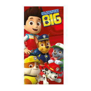 Paw Patrol Beach Towel 100% Cotton Paw Patrol Beach/Bath Towel Size 70 x 140 cm Red