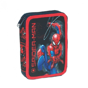 Spiderman Pencil Case Kids Spiderman Filled Pencil Case With 2 Level Accessories Black