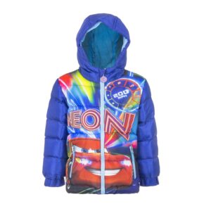 Cars Jacket Boys Disney Lightning McQueen Winter Jacket Neon Age 3-8 Years